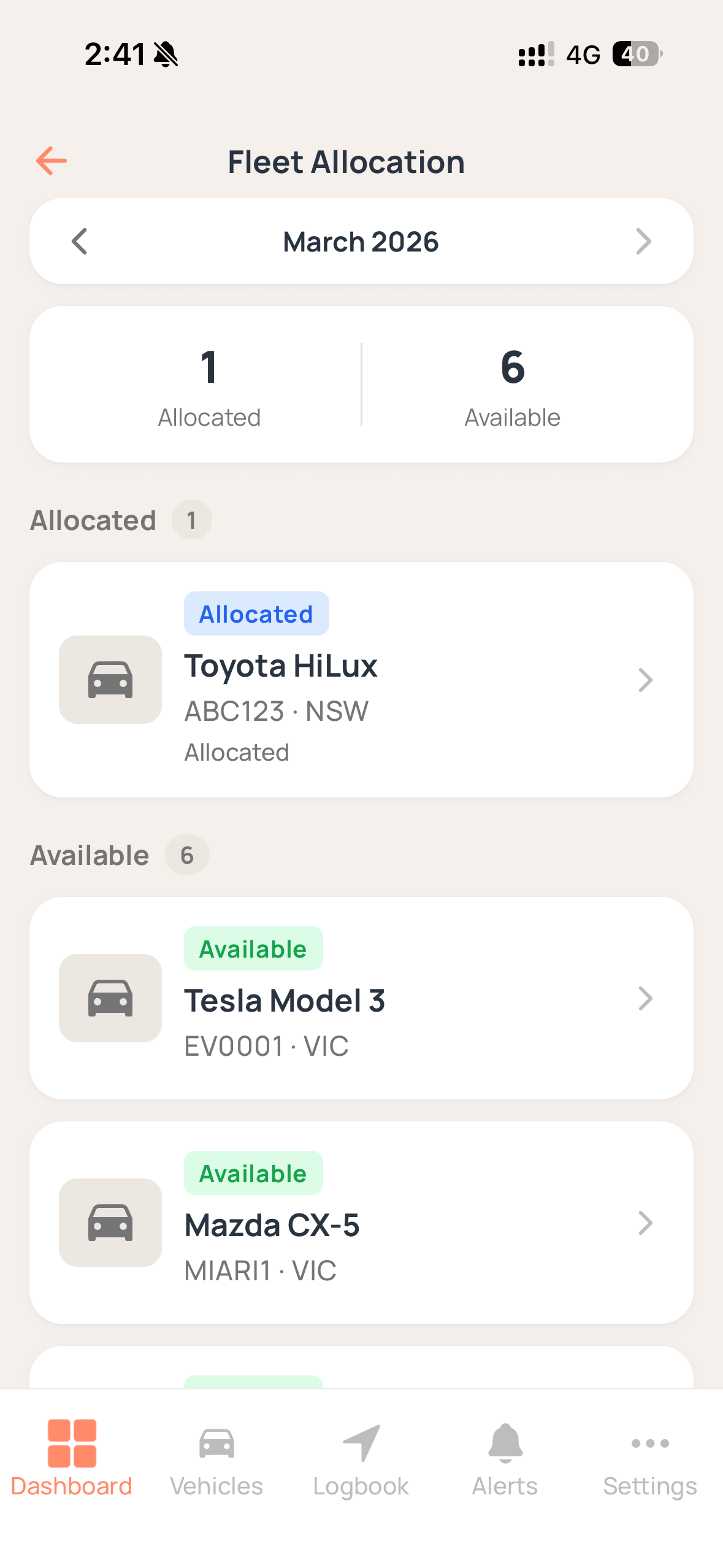 Axlerun Interface for Driver Accountability - Fleet Management Software